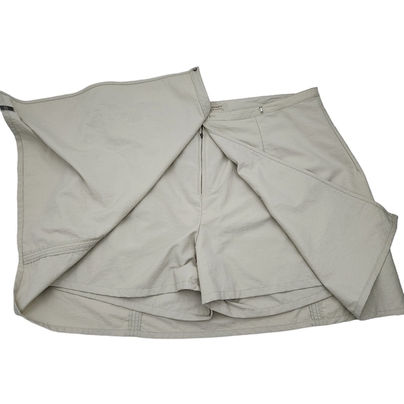 ROYAL ROBBINS Skort 16 Tan Nylon Faux Wrap Hiking Walking golf - Picture 4 of 10